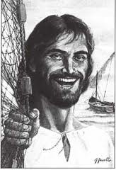 Jesus fishing