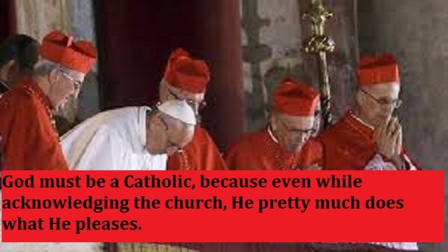 pope and cardinals bigger with words last
