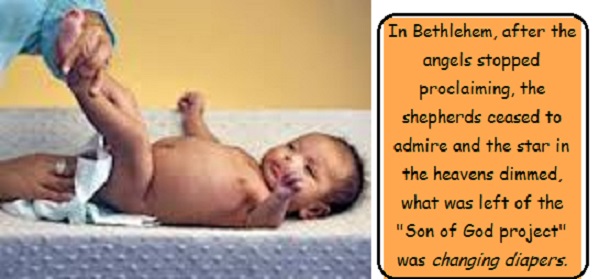 changing baby diaper bigger with words