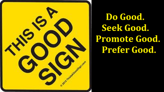 Good Sign big with words