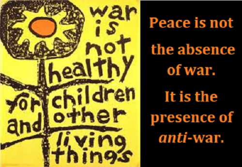 war is not healthy big with words