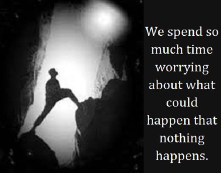 cave straddle big with words