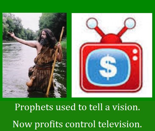 Prophet profit composite with words