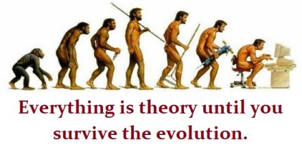 funny evolution chart with words