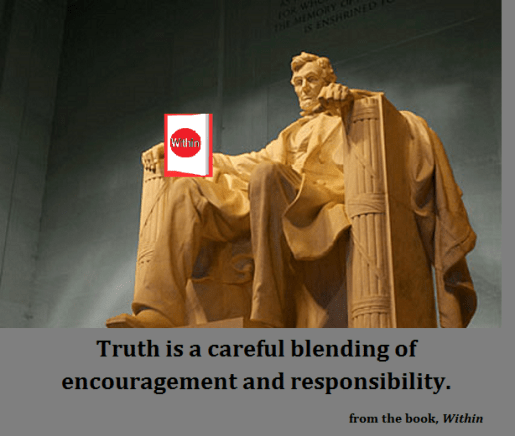 Lincoln Memorial with Within and words