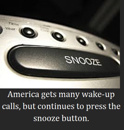 alarm clock snooze button with words