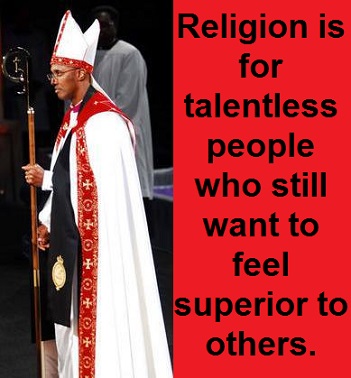 bishop cassock with words