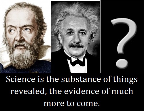 Einstein and Galileo with words