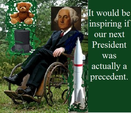 Presidential composite with words