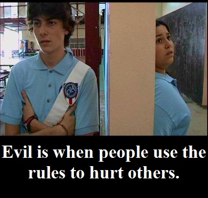 hall monitor with words