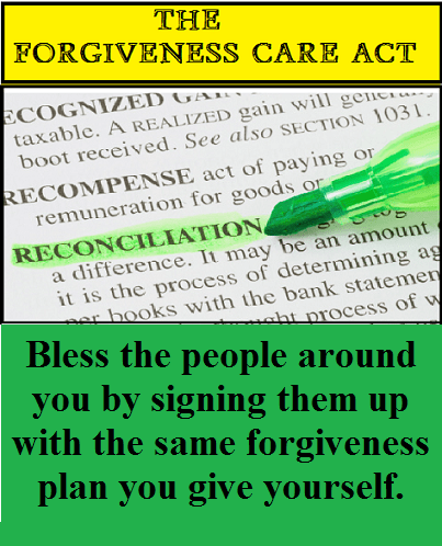 Forgiveness Contract with words