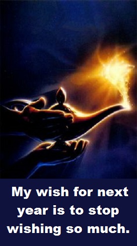 magic lamp with words