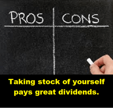 pros and cons with words