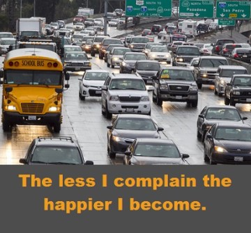 traffic jam on 101 with words