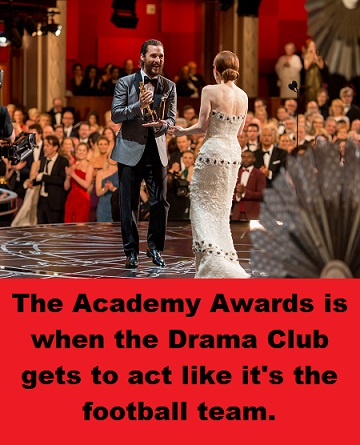 Academy Awards with words