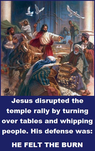 Jesus felt the burn