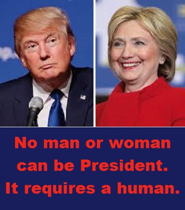 Donald and Hillary with words