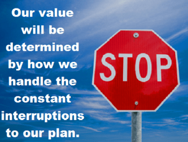 stop sign with words