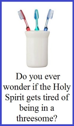 Three toothbrushes with words