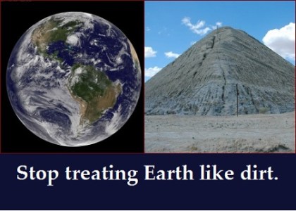 Earth and dirt with words