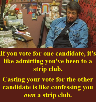 strip club with words