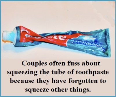 squeeze the toothpaste